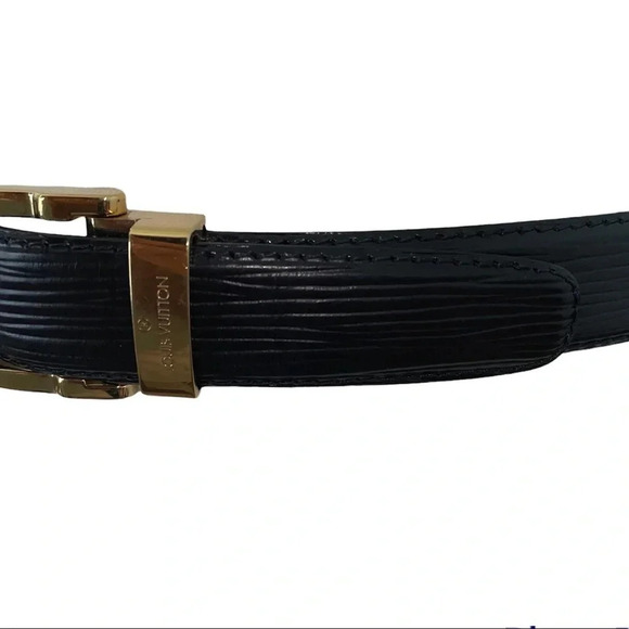 LOUIS VUITTON CT0334 Classic Black Leather Belt main image 10